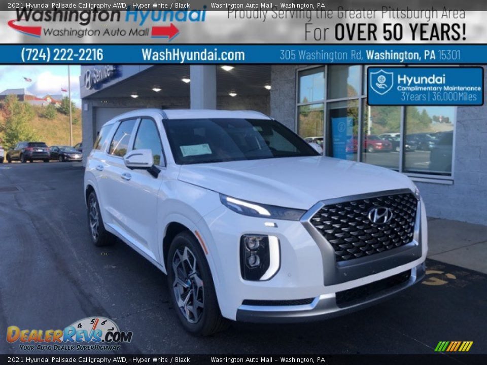 2021 Hyundai Palisade Calligraphy AWD Hyper White / Black Photo #1