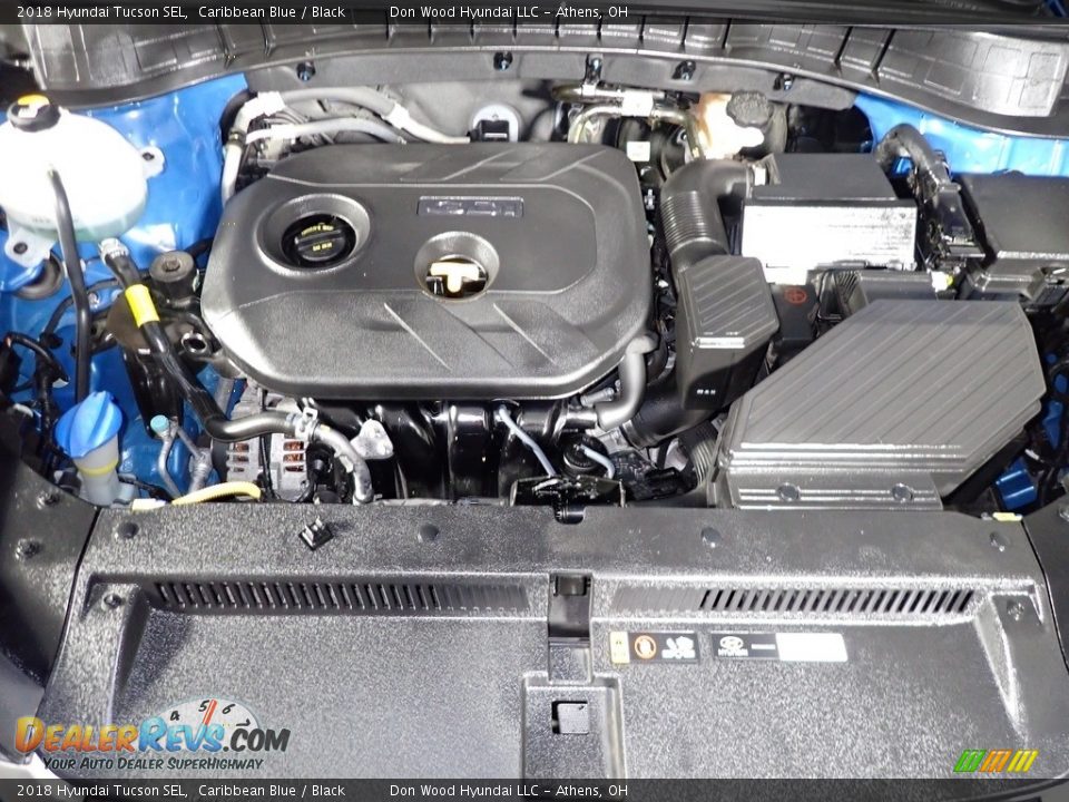 2018 Hyundai Tucson SEL Caribbean Blue / Black Photo #6