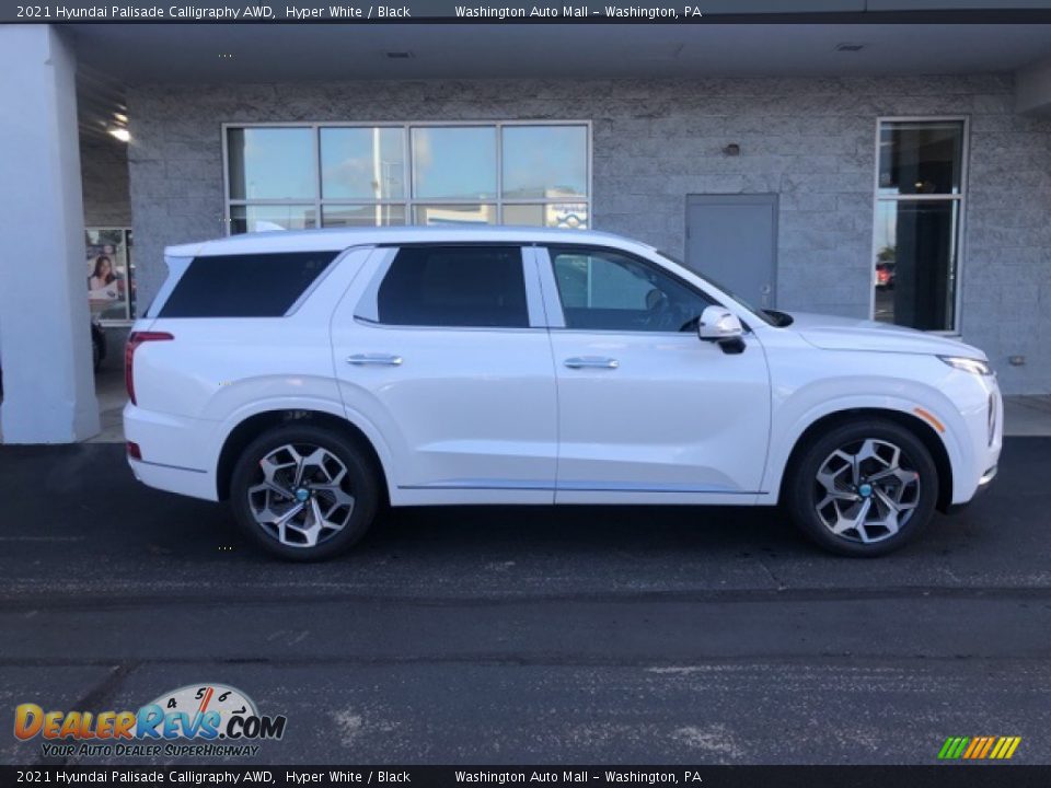 Hyper White 2021 Hyundai Palisade Calligraphy AWD Photo #3