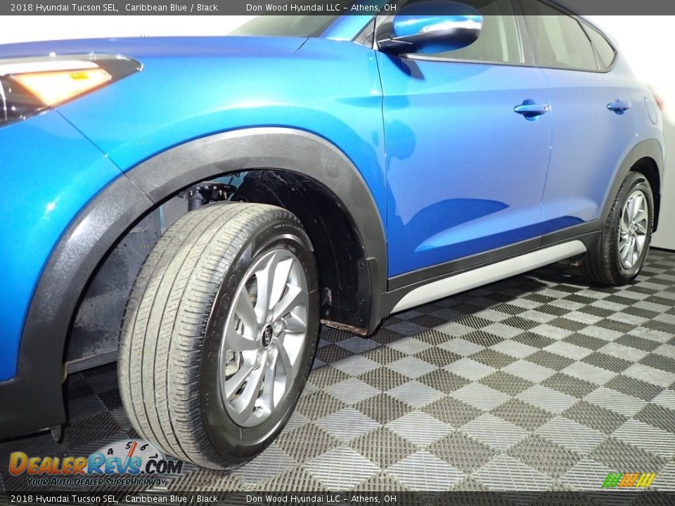 2018 Hyundai Tucson SEL Caribbean Blue / Black Photo #8