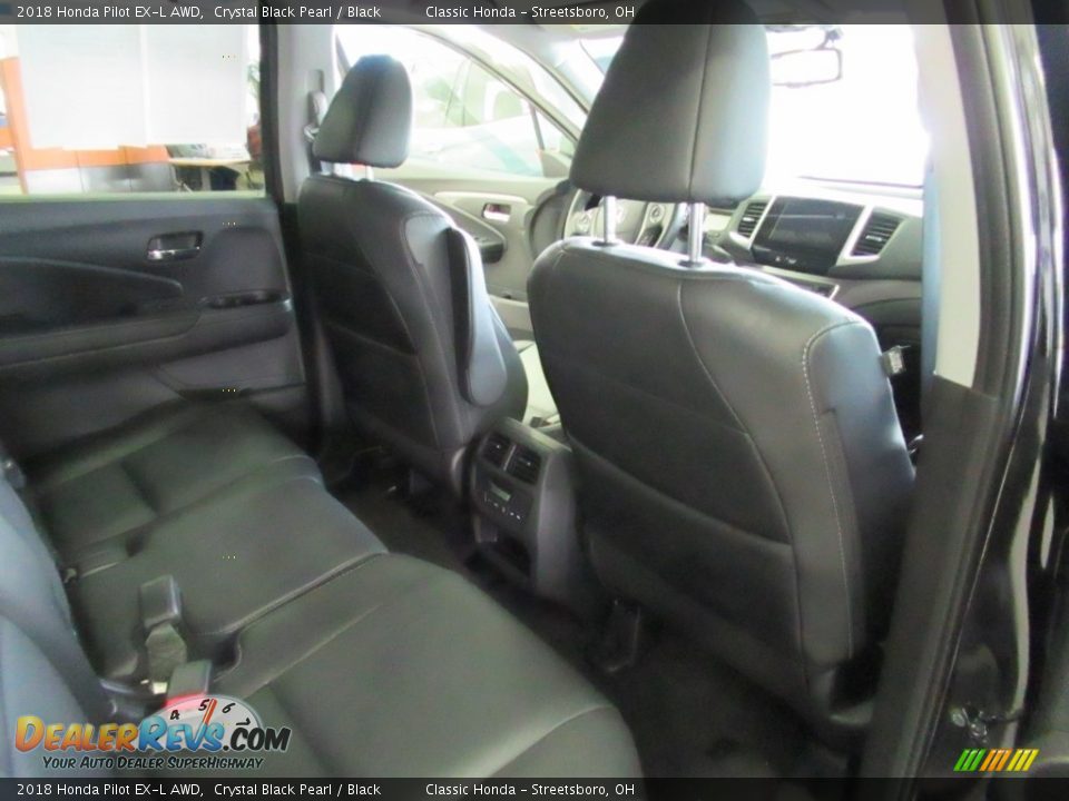 2018 Honda Pilot EX-L AWD Crystal Black Pearl / Black Photo #19