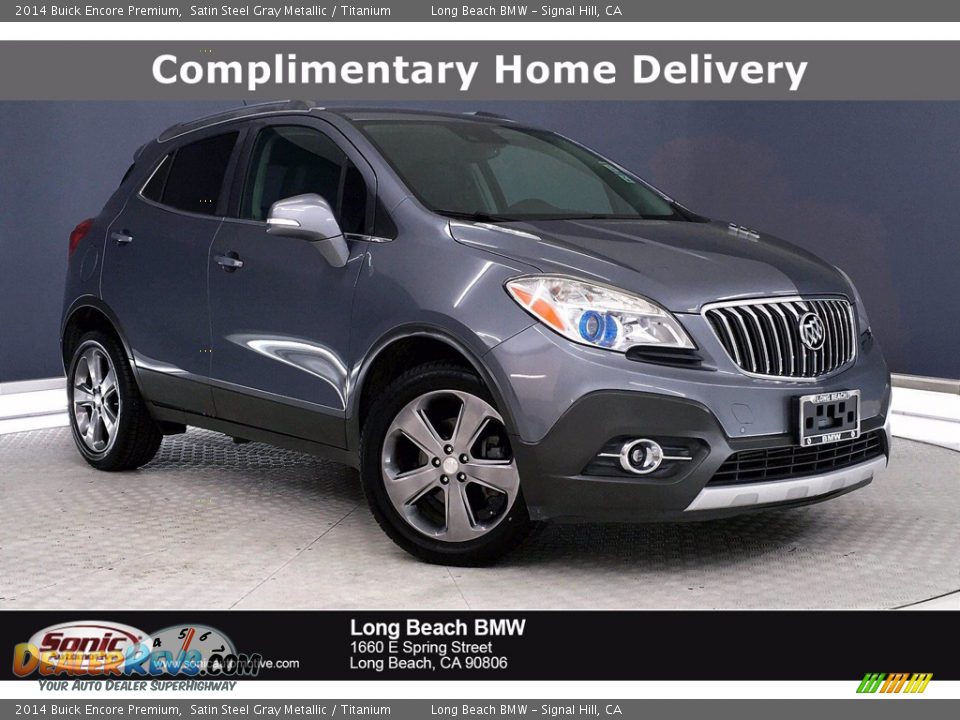 2014 Buick Encore Premium Satin Steel Gray Metallic / Titanium Photo #1