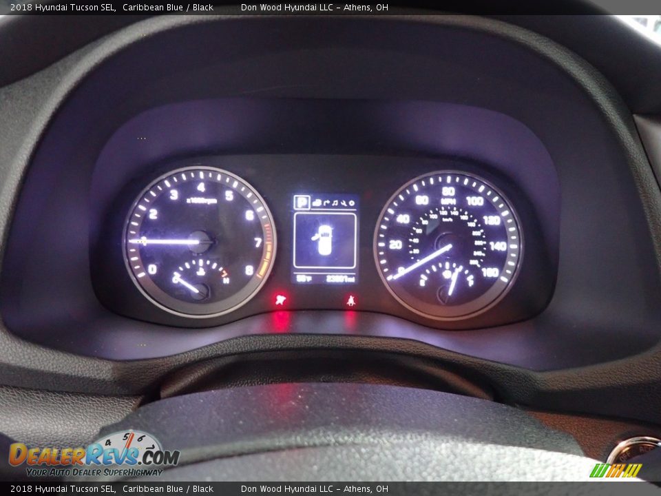 2018 Hyundai Tucson SEL Caribbean Blue / Black Photo #27