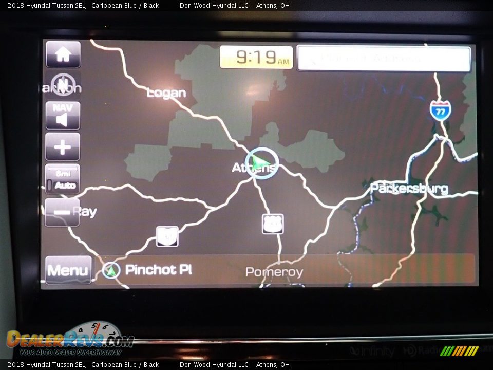 2018 Hyundai Tucson SEL Caribbean Blue / Black Photo #31