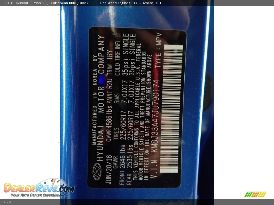 R2U - 2018 Hyundai Tucson