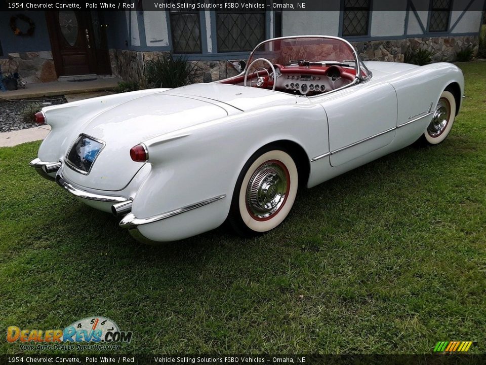 1954 Chevrolet Corvette Polo White / Red Photo #4