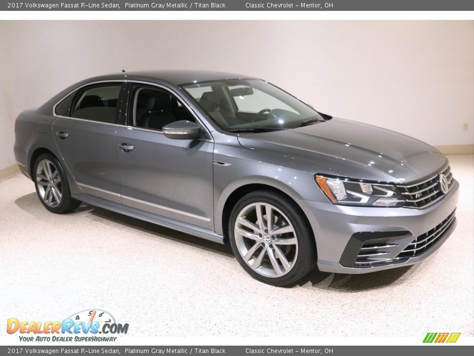 2017 Volkswagen Passat R-Line Sedan Platinum Gray Metallic / Titan Black Photo #1