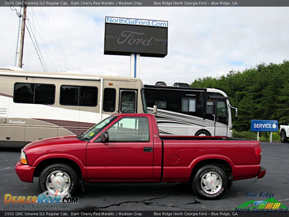 Dark Cherry Red Metallic 2003 GMC Sonoma SLS Regular Cab Photo #2