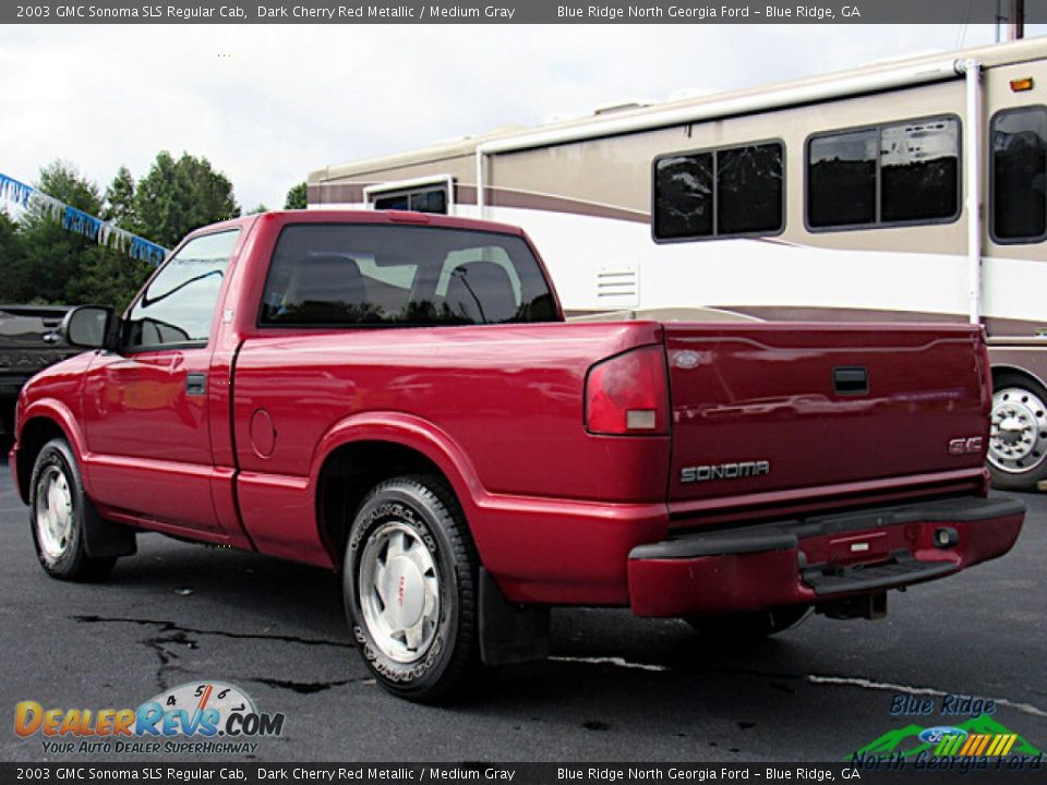 2003 GMC Sonoma SLS Regular Cab Dark Cherry Red Metallic / Medium Gray Photo #3