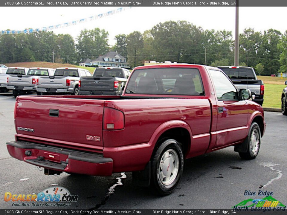 2003 GMC Sonoma SLS Regular Cab Dark Cherry Red Metallic / Medium Gray Photo #5