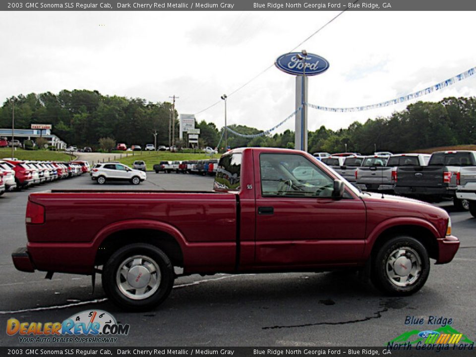 2003 GMC Sonoma SLS Regular Cab Dark Cherry Red Metallic / Medium Gray Photo #6