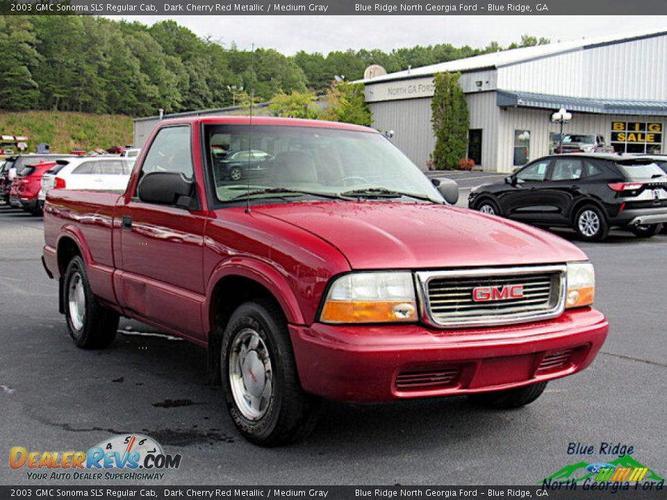 2003 GMC Sonoma SLS Regular Cab Dark Cherry Red Metallic / Medium Gray Photo #7