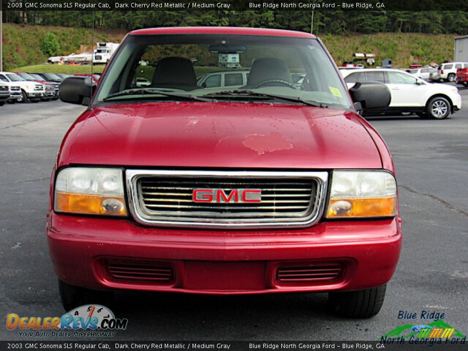 2003 GMC Sonoma SLS Regular Cab Dark Cherry Red Metallic / Medium Gray Photo #8