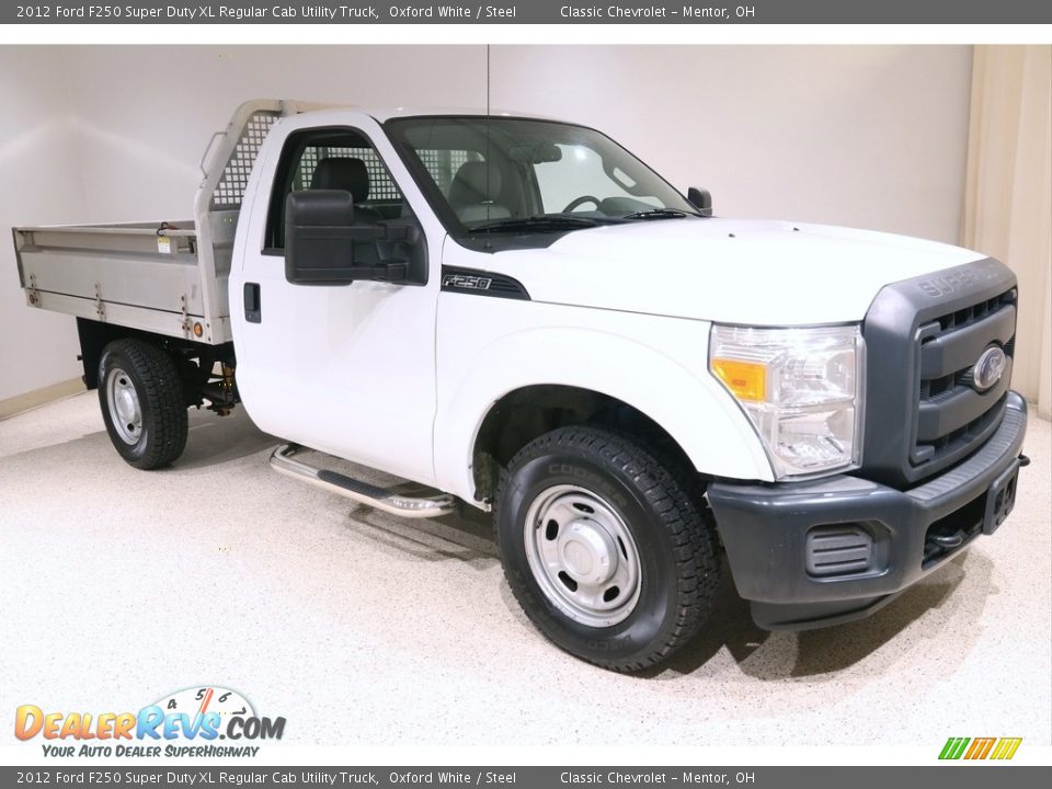 2012 Ford F250 Super Duty XL Regular Cab Utility Truck Oxford White / Steel Photo #1