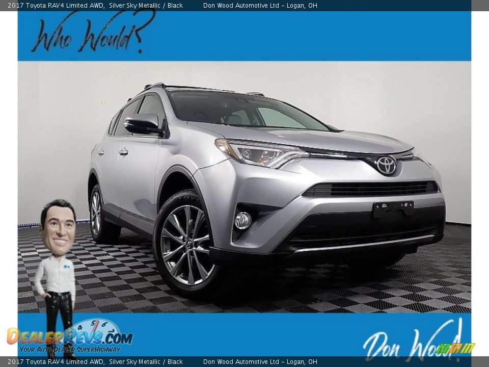 2017 Toyota RAV4 Limited AWD Silver Sky Metallic / Black Photo #1