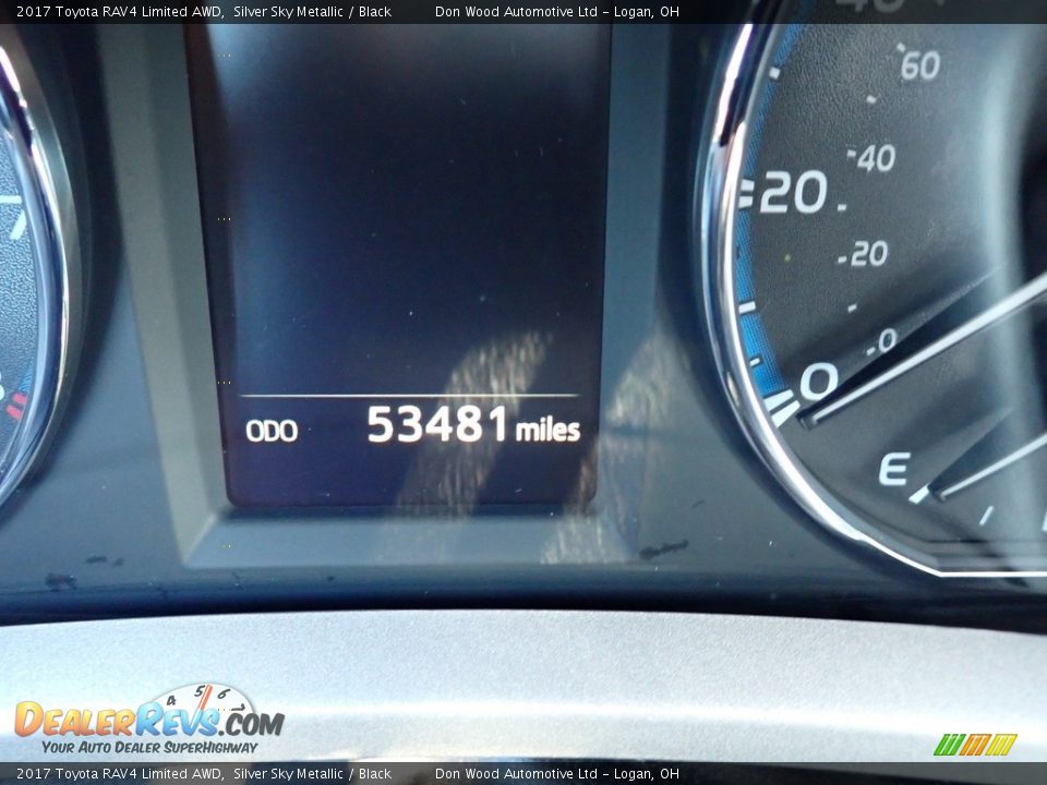 2017 Toyota RAV4 Limited AWD Silver Sky Metallic / Black Photo #25