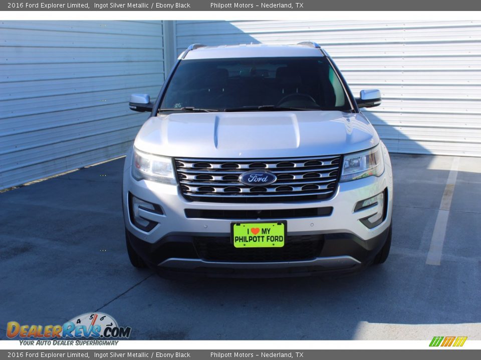 2016 Ford Explorer Limited Ingot Silver Metallic / Ebony Black Photo #3