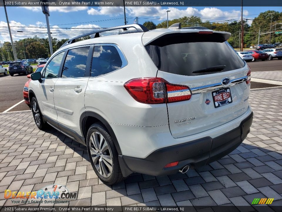2021 Subaru Ascent Premium Crystal White Pearl / Warm Ivory Photo #4