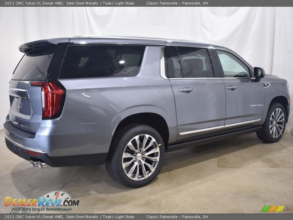 2021 GMC Yukon XL Denali 4WD Satin Steel Metallic / Teak/­Light Shale Photo #2