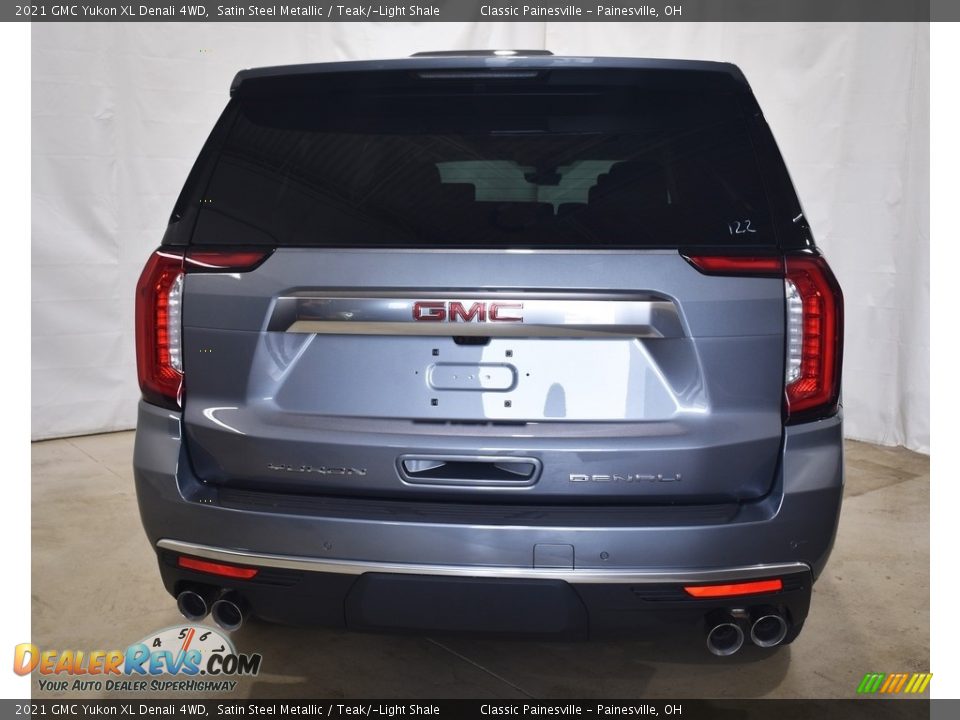 2021 GMC Yukon XL Denali 4WD Satin Steel Metallic / Teak/­Light Shale Photo #3