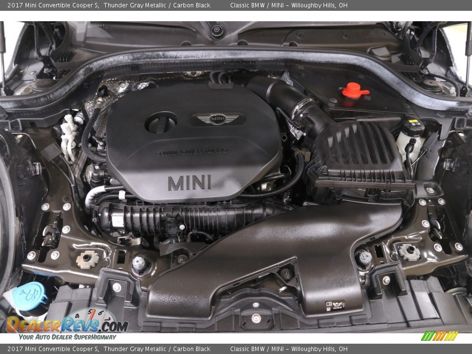 2017 Mini Convertible Cooper S Thunder Gray Metallic / Carbon Black Photo #36