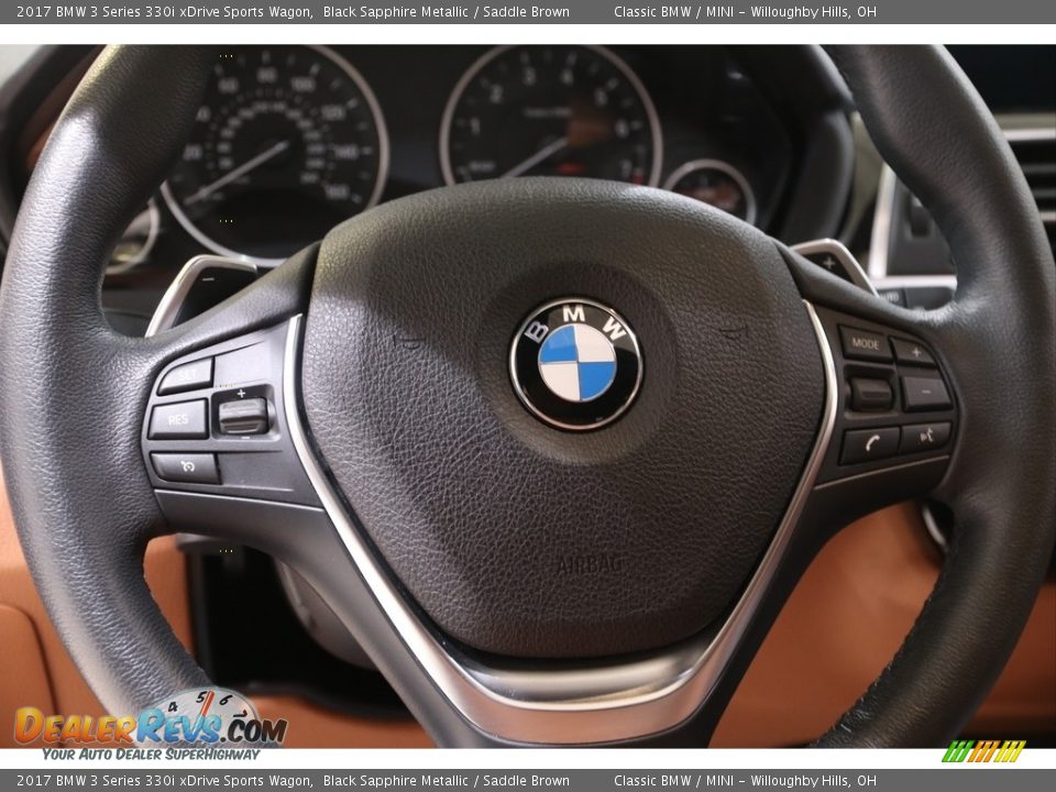 2017 BMW 3 Series 330i xDrive Sports Wagon Steering Wheel Photo #8