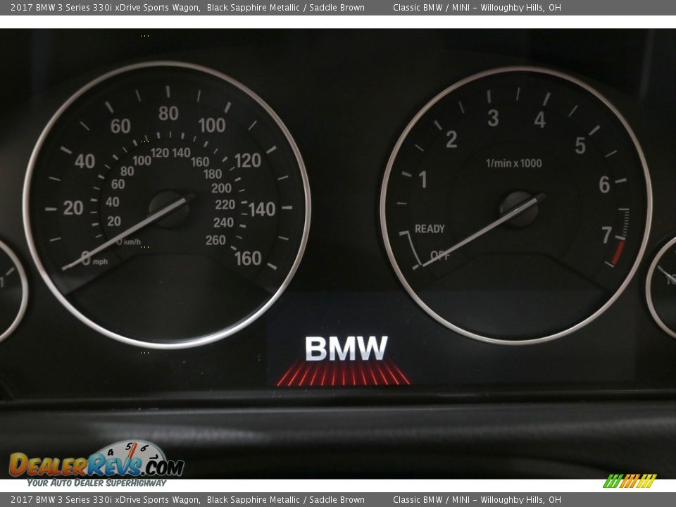 2017 BMW 3 Series 330i xDrive Sports Wagon Gauges Photo #9