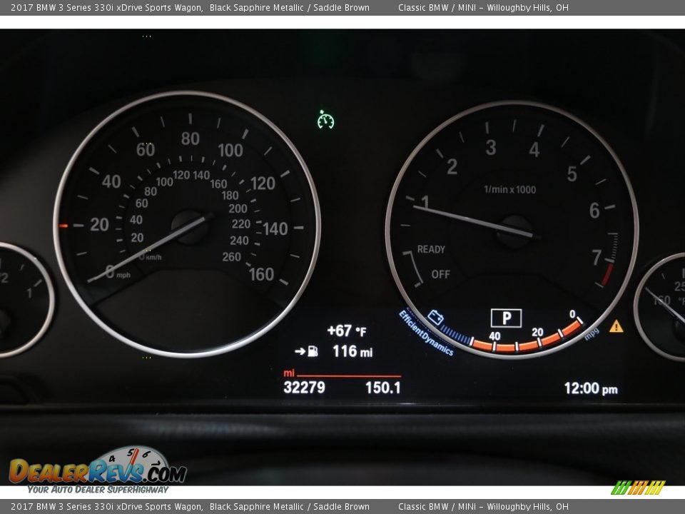 2017 BMW 3 Series 330i xDrive Sports Wagon Gauges Photo #10