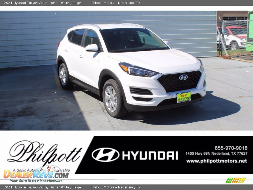 2021 Hyundai Tucson Value Winter White / Beige Photo #1
