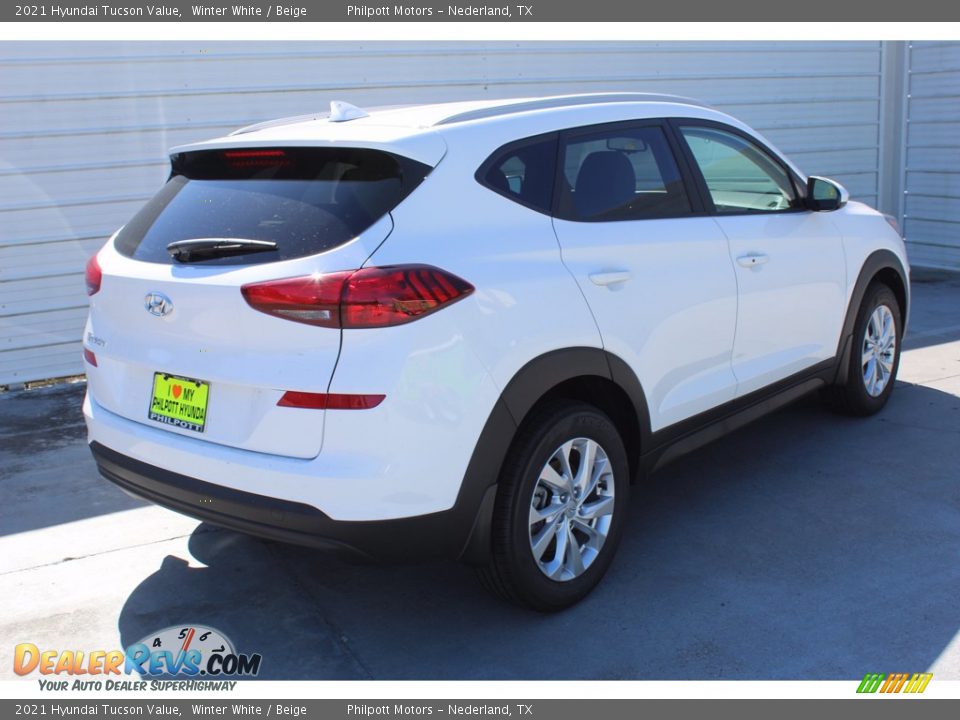 2021 Hyundai Tucson Value Winter White / Beige Photo #8