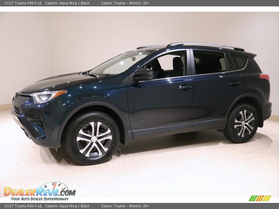 2017 Toyota RAV4 LE Galactic Aqua Mica / Black Photo #3