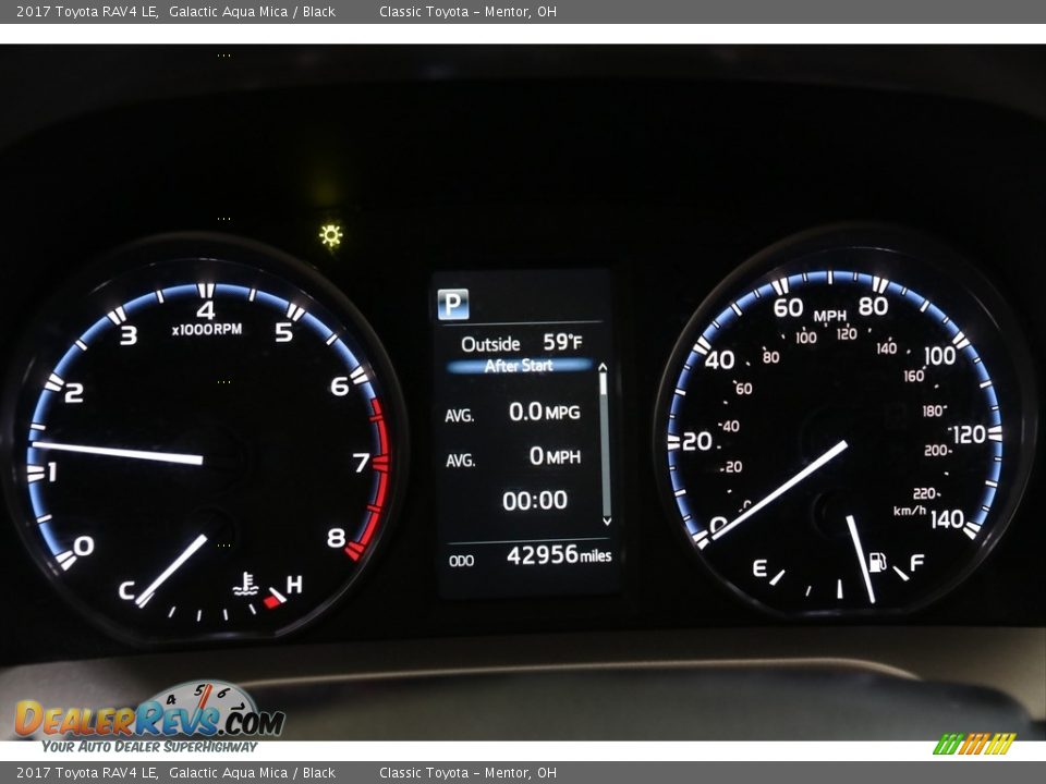 2017 Toyota RAV4 LE Galactic Aqua Mica / Black Photo #8