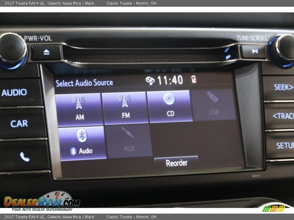 2017 Toyota RAV4 LE Galactic Aqua Mica / Black Photo #10