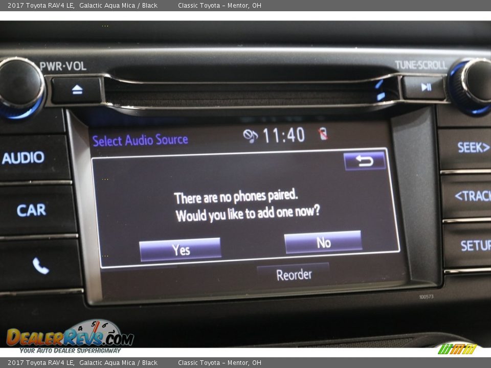 2017 Toyota RAV4 LE Galactic Aqua Mica / Black Photo #11