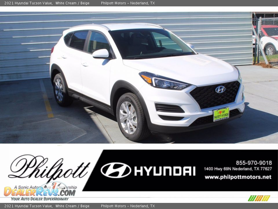 2021 Hyundai Tucson Value White Cream / Beige Photo #1