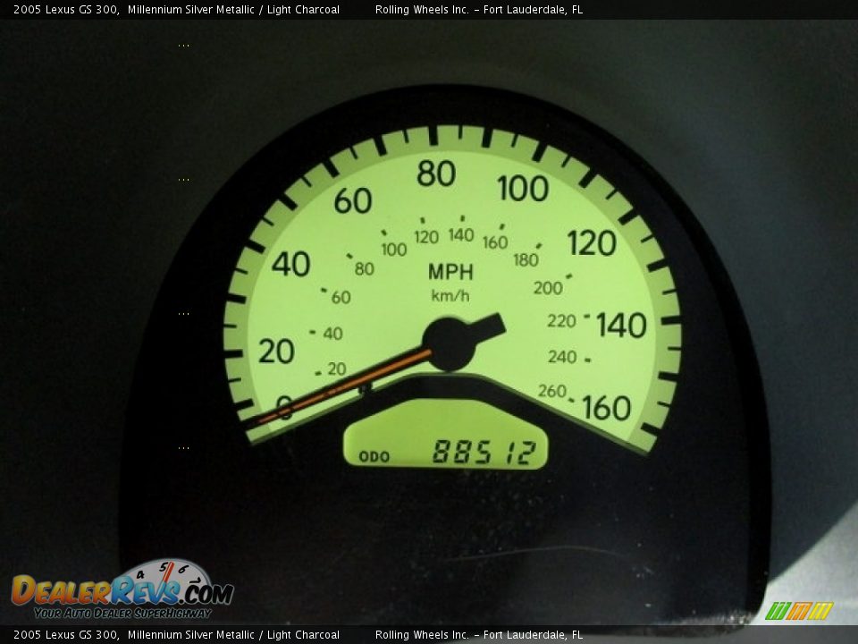2005 Lexus GS 300 Millennium Silver Metallic / Light Charcoal Photo #2
