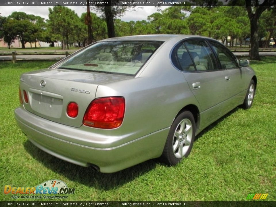 2005 Lexus GS 300 Millennium Silver Metallic / Light Charcoal Photo #5