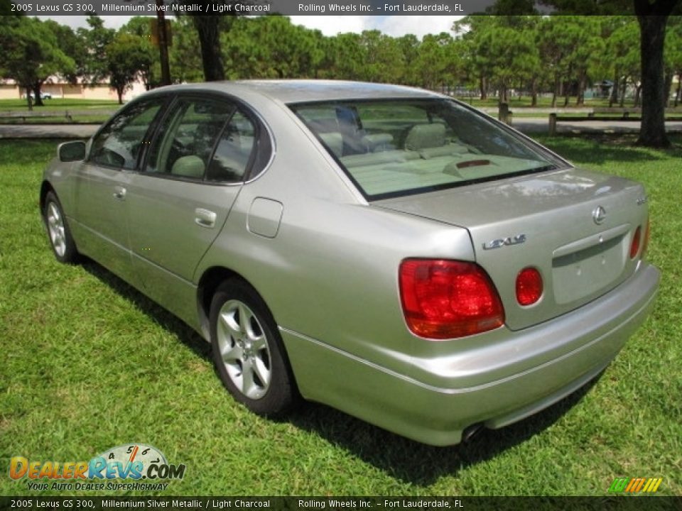 2005 Lexus GS 300 Millennium Silver Metallic / Light Charcoal Photo #9
