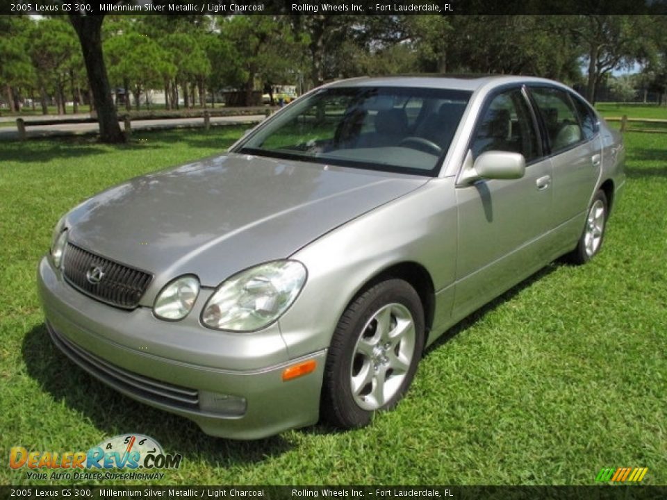 2005 Lexus GS 300 Millennium Silver Metallic / Light Charcoal Photo #13