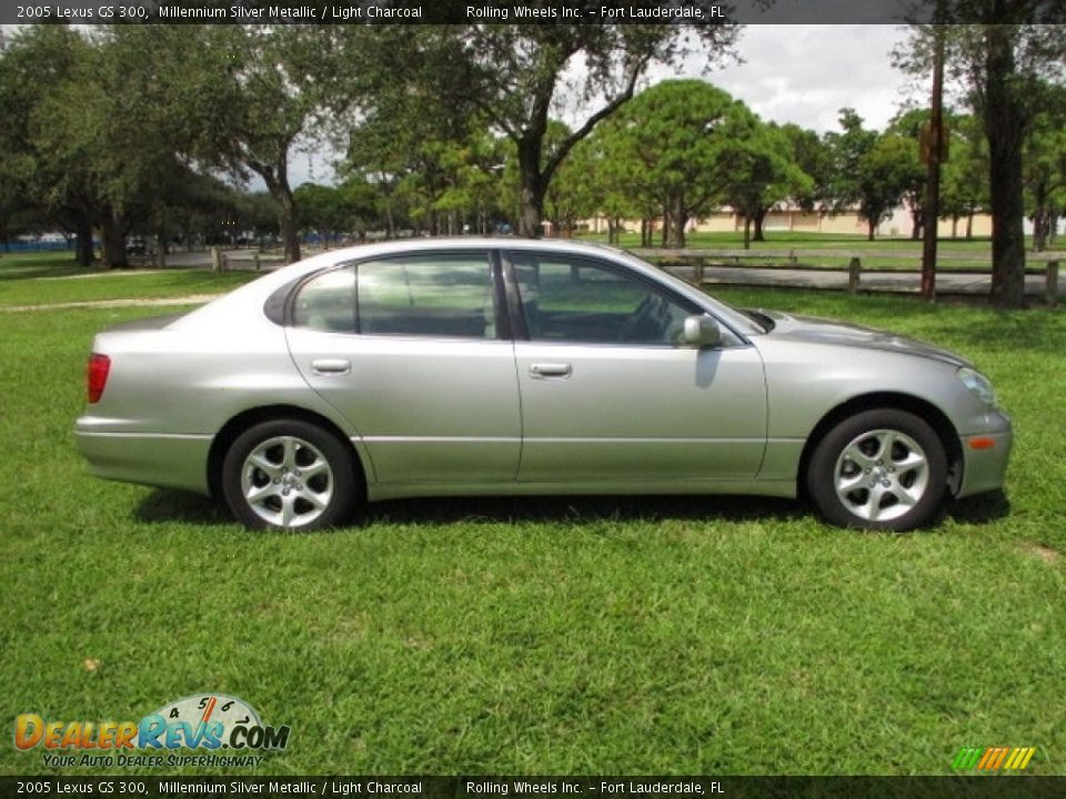 2005 Lexus GS 300 Millennium Silver Metallic / Light Charcoal Photo #17