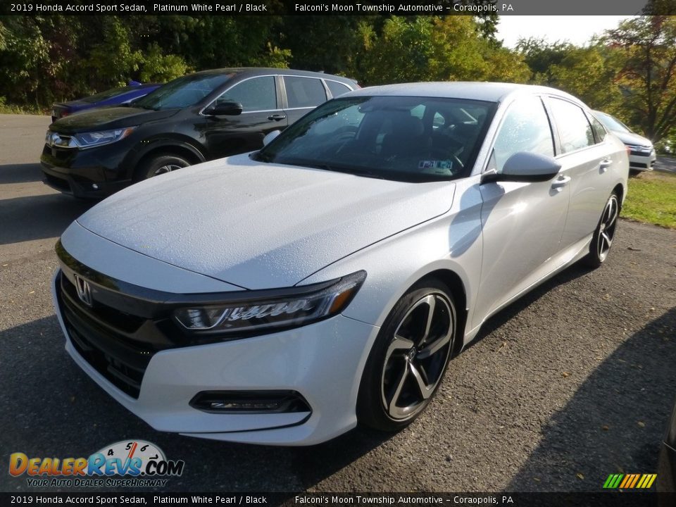 2019 Honda Accord Sport Sedan Platinum White Pearl / Black Photo #1