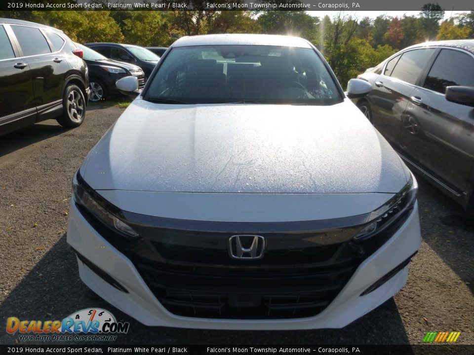 2019 Honda Accord Sport Sedan Platinum White Pearl / Black Photo #3