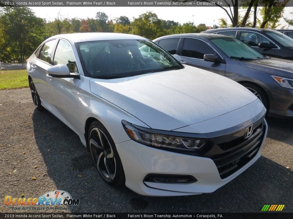 2019 Honda Accord Sport Sedan Platinum White Pearl / Black Photo #4