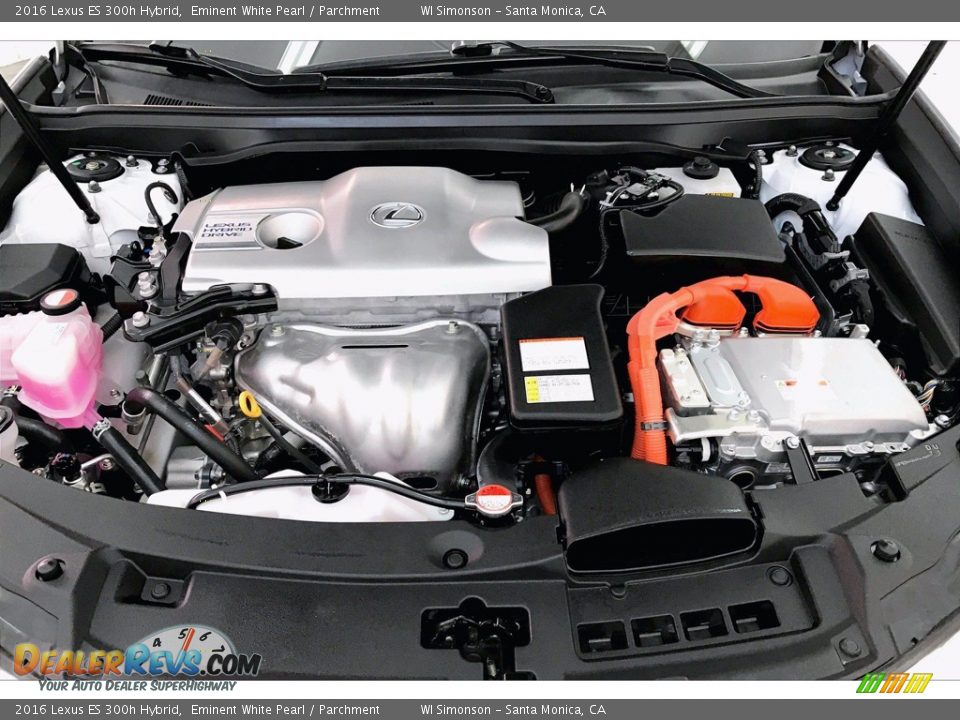 2016 Lexus ES 300h Hybrid 2.5 Liter Atkinson Cycle DOHC 16-Valve VVT-i 4 Cylinder Gasoline/Electric Hybrid Engine Photo #9
