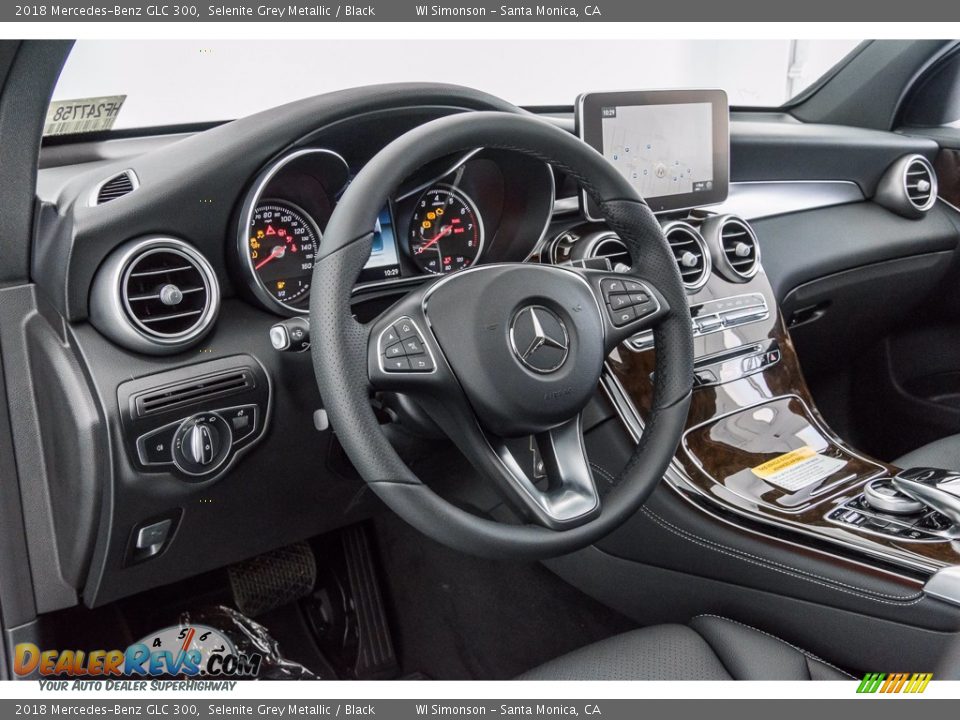 2018 Mercedes-Benz GLC 300 Selenite Grey Metallic / Black Photo #6