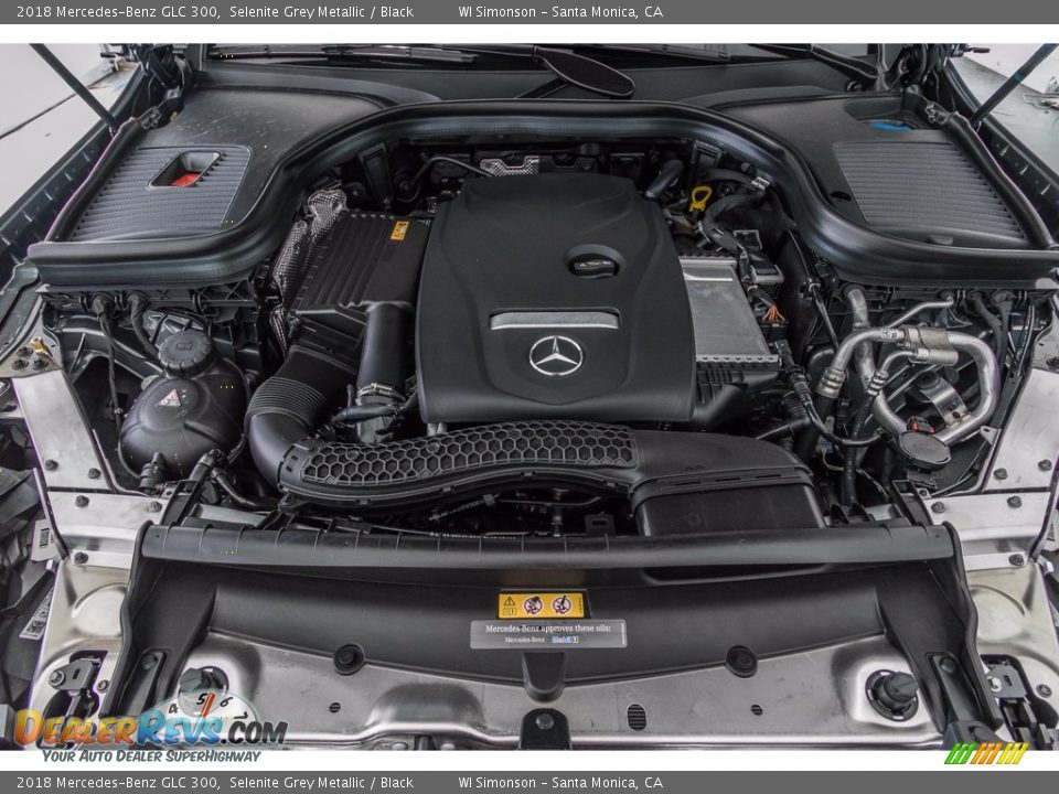 2018 Mercedes-Benz GLC 300 Selenite Grey Metallic / Black Photo #8