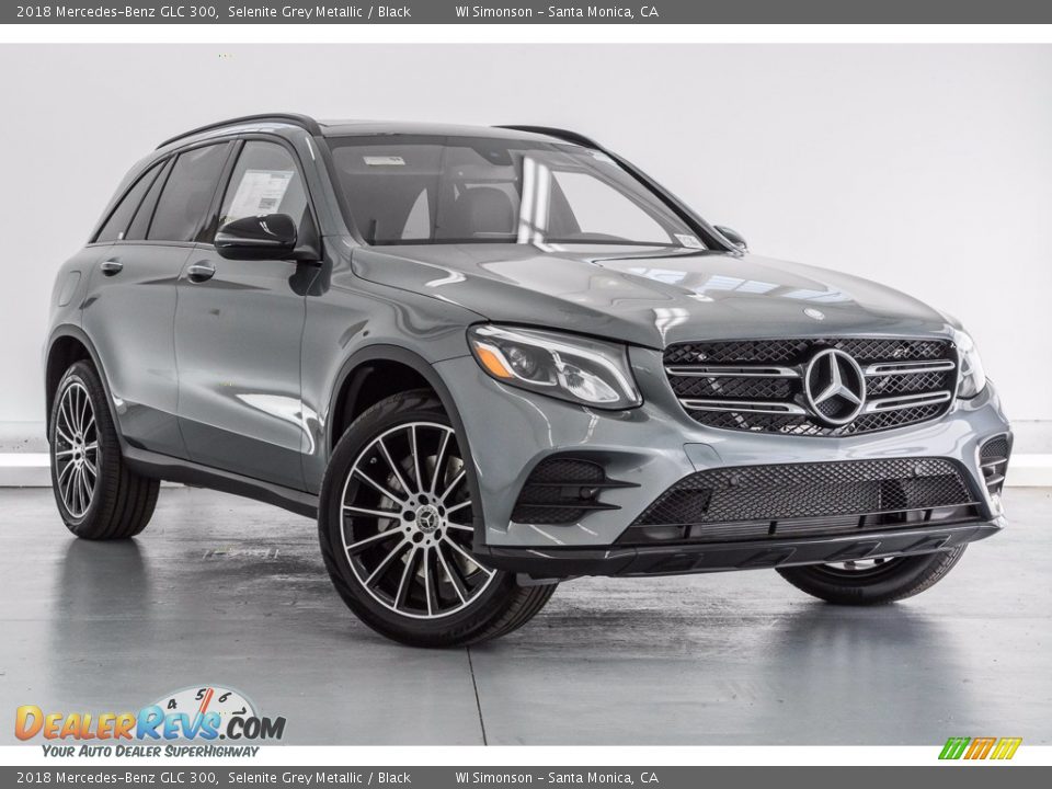 2018 Mercedes-Benz GLC 300 Selenite Grey Metallic / Black Photo #12