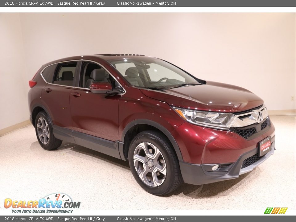 2018 Honda CR-V EX AWD Basque Red Pearl II / Gray Photo #1
