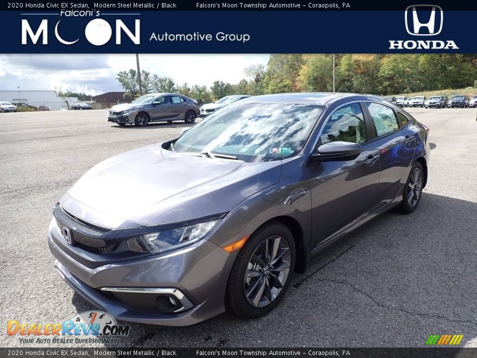 2020 Honda Civic EX Sedan Modern Steel Metallic / Black Photo #1