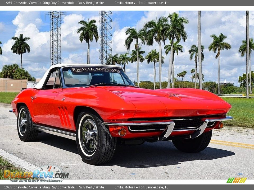 Rally Red 1965 Chevrolet Corvette Sting Ray Convertible Photo #2